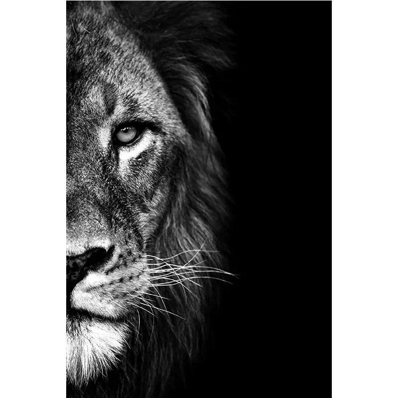 Canvas Paintings On The Wall Art Modern Male lion and lioness Decorative Posters And Prints Canvas Art Animal Pictures for Room - Image 9