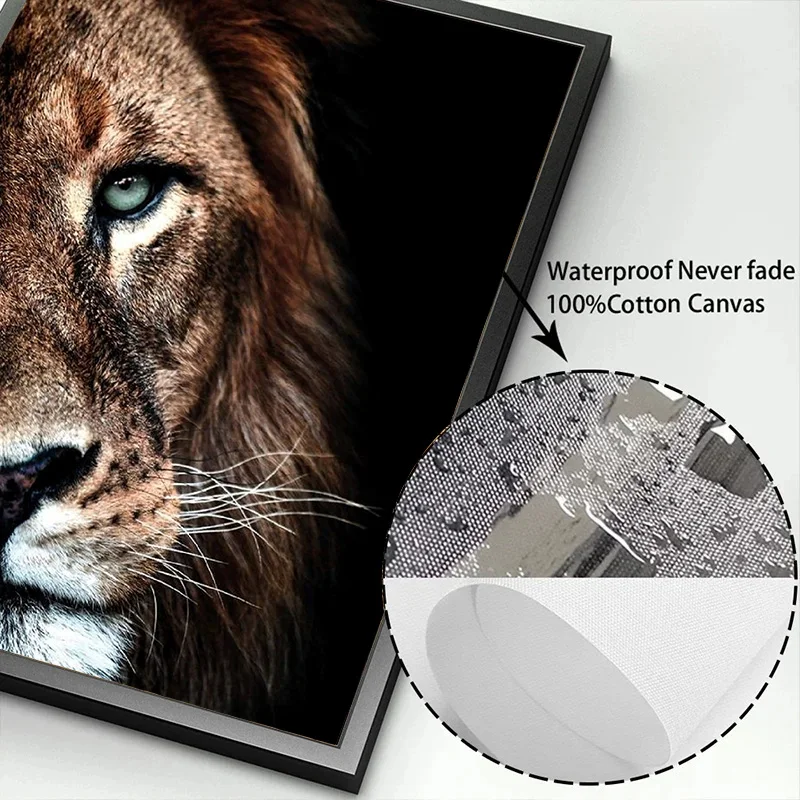 Canvas Paintings On The Wall Art Modern Male lion and lioness Decorative Posters And Prints Canvas Art Animal Pictures for Room - Image 6