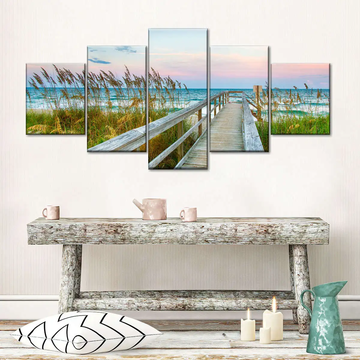 5pcs Landscape Canvas Painting Modern Wall Art Printed Picture Home Decor Mountain Sunset Wall Art for Living Room Decor Unframe - Image 16